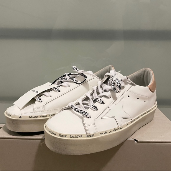 GOLDEN GOOSE | Hi Star Leather Sneakers - Picture 8 of 12